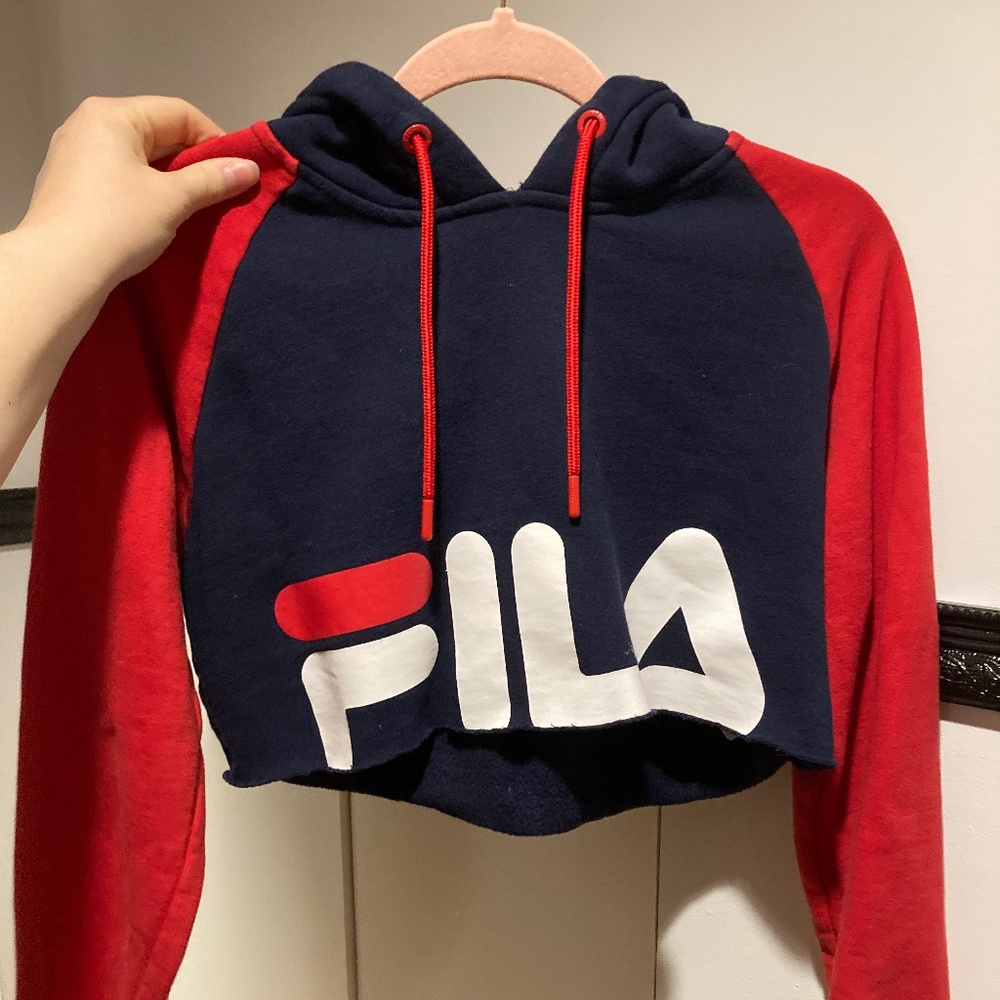 Crop top hoodie FILA